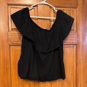 Torrid Black Off-Shoulder Women's Top, size 1x